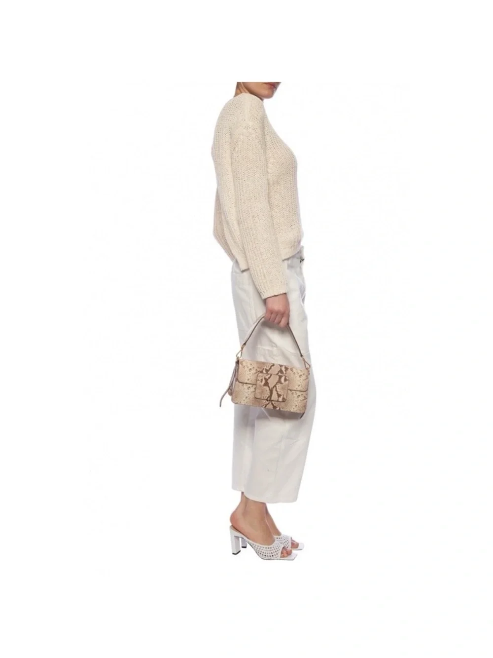 WANDLER ISA MULE WHITE LEATHER SIZE 40